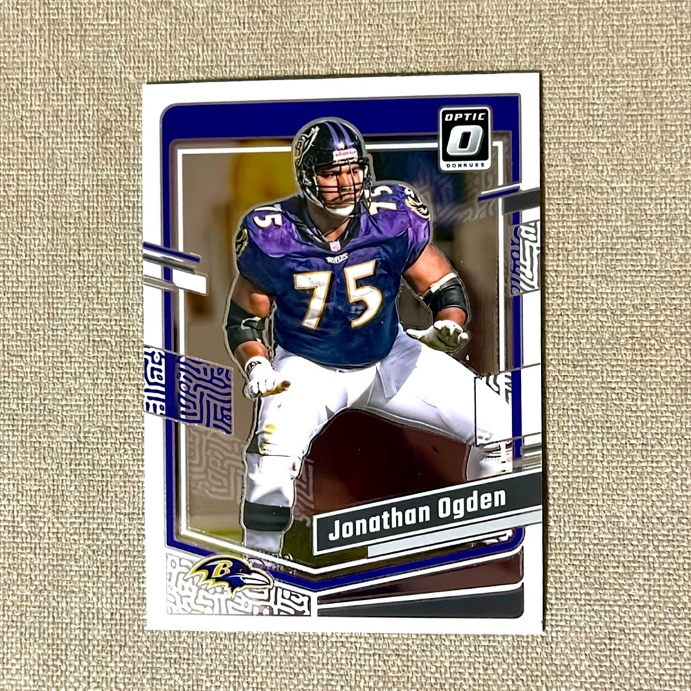 Jonathan Ogden 2023 Panini Optic Donruss Baltimore Ravens Football Card NFl #13